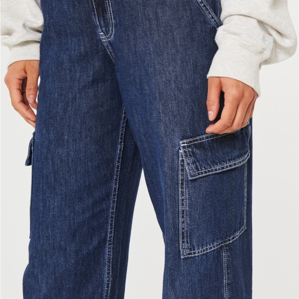 Hollister vintage baggy high rise cargo jean - Picture 6 of 8